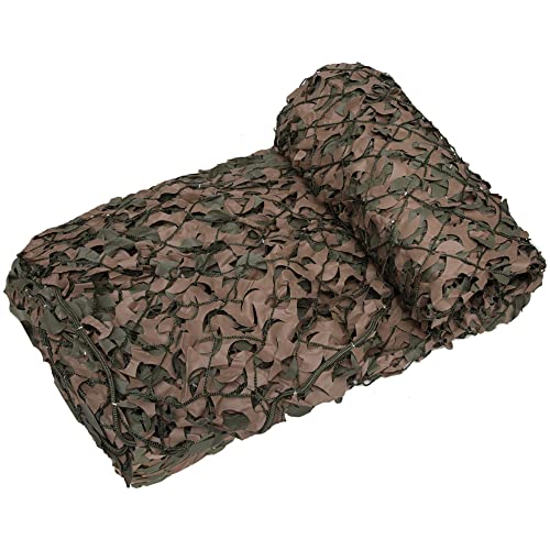 CamoSystems Reinforced Camouflage Netting | 3D Camo Nets, Waterproof & UV Protection, Silent Rip-Stop Fabric - color: Green/Brown, size: 5' x 22' (Side Cover)