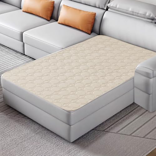 ZNSAYOTX Ultimate Cozy Blankets (40"x50") 100% Waterproof Chaise Mat Blanket for Dog Pets, Bed Couch Sofa Protector with Non-Slip Back Washable Durable, Pee Scratch Proof Easy to Clean (Beige) - color: Beige, size: 40x50 Inch