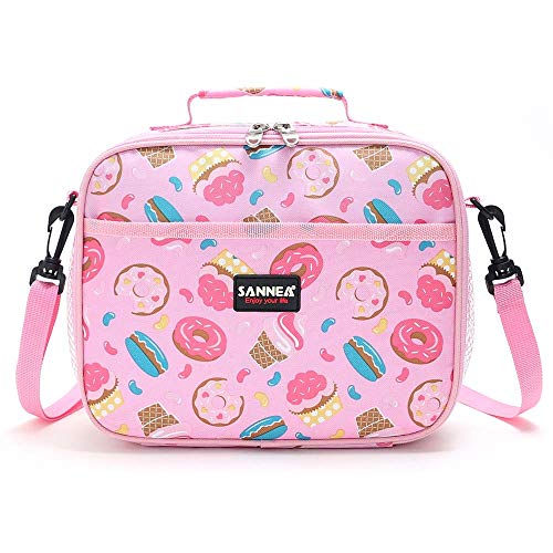Kids Lunch Bag insulated Lunch Box Lunch Organizer Cooler Bento Bags for School Work/Girls Boys Children Studen Women - color: 7L Pink A