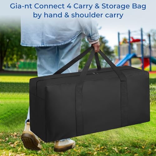 Large Carrying Bag Compatible with Giant 4 in a Row Game,Easy Storage & Transportation for Jumbo 4 to Score,with Durable Handle (Game Not Included)