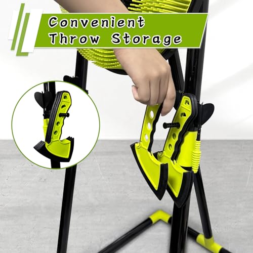 Axe Throwing Game for Backyard - Outdoor Games for Kids Adults Family - Bristle Target, Bow & Arrow, Throwing Axes, Ninja Stars Darts Includes - Archery Games for Yard Lawn Carnival - color: Green, size: 18'' Bristle Target