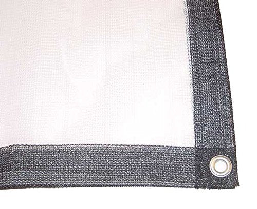 SUN GUARD 12' x 20' White Sunshade Net | UV-Stabilized, 70-75% Sunblock, High-Density Polyethylene | Secure & Durable | 12 ft x 20 ft (3.7 m x 6.1 m) | Ideal for Greenhouse and Outdoor Use - color: White, size: 12' x 20'
