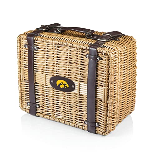 NCAA Iowa Hawkeyes Champion Picnic Basket with Deluxe Service for Two