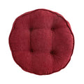 vctops Soft Chair Pads 18 inch Diameter Super Comfy Thicken Solid Color Round Seat Cushion for Kitchen Dining Room Office Chairs (Red,18" x 18") - color: Red