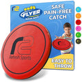 Soft Flying Disc for Kids: Easy To Use Beach Disc - Durable Design Floats On Water! Beach Toys, Pool Toys & Frisbbee for Adults Outdoor Fun Pool Toy - Boy Gifts & Girls Ages 5 6 7 8 9 10 11 12 13 14 - color: Red