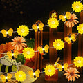 Zhanmai 2 Pcs Bee String Lights Decor 20ft Honeybee Fairy Lights with 60 LED Bulb Battery Operated Bee Tree Decorative for DIY Bedroom Patios Summer Party Indoor Outdoor Wedding Camping - style: Bee, Sunflower