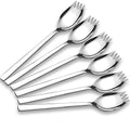 6-pack Stainless Steel Sporks for Everyday Use, Back to school lunch supplies Camping Hiking Heavy Duty Flatware set,7.6-inch (M) - size: 7.6 inch