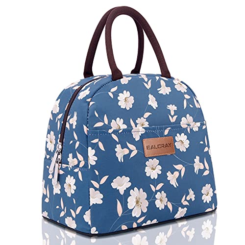 BALORAY Lunch Bag for Women Men Insulated Lunch Box for Adult Reusable Lunch Tote Bag for Work, Picnic or Travel (Morning Glory) - color: Morning Glory, size: M