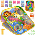 Bean Bag Toss Game for Kids - Cornhole Board Outdoor Toys for Toddlers -Party Activities Carnival Outside Yard Backyard Beach Lawn Games Toy for Kid Boys Girls Age 3 4 5 6 7 8 Year Old Birthday Gifts - style: Animal