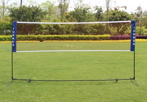 Portable Large Volleyball Badminton Tennis Net with Carrying Bag Stand/Frame 10/14/17/20 FT - size: 14FT