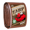 8x10 FT Tarp 22 mil Extreme Heavy Duty Waterproof tarps,Brown&Beige Multipurpose Outdoor Tarpaulin Tear-Proof&UV-Resistant,for Canopy,Camping,Roof,Trailer, Etc - size: 8×10