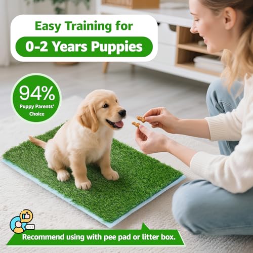 Artificial Pet Pee Grass Mat for Puppy, Pet Turf Fake Grass Replacement Pad for Dog Potty Training, Indoor and Outdoor (39.2“X31.5”) - size: 39.2“X31.5”