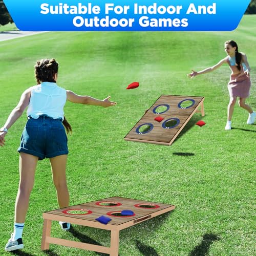 Portable Cornhole Board Set with Bean Bags,Choose 3 * 2 ft or 2 * 1 ft Cornhole Boards for Adults Kids Cornhole Games for Indoor and Outdoor Party Camping Equipment - size: 3*2 FT