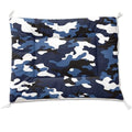 Nttopship Dog Cat Bed Mat Ultra Soft Fluffy Pet Bed Washable Fashion Dog Crate Beds Comfy Comfy Pet Sleeping Pad Suitable for Pet Raised Bed(30"x26",Blue Black Camo) - color: Blue Black Camo, size: Medium