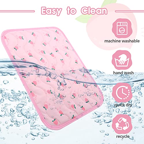 Dog Cooling Mat, Summer Cooling Mat for Dogs, Self Cooling Pad for Small Medium Large Dogs Cats, Non-Toxic Breathable Sleep Bed Summer Pet Bed Puppy Ice Blanket for Kennel Sofa Bed Floor - color: Pink, size: S