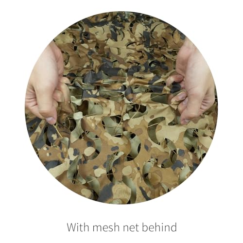 HYOUT Camo Netting Camouflage Net Bulk Roll for Hunting Blinds Ghillie Sunshade, Camping, Military Party Decoration - color: SPRETTA Desert, size: 6.5x10ft(2M*3M)