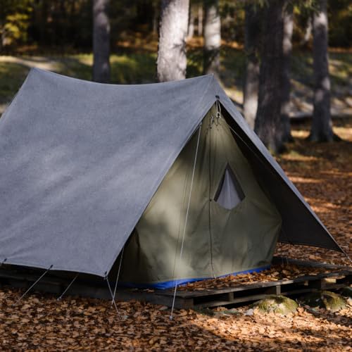 Zuperia Heavy Duty Canvas Tarp (6' x 8' ft - Pack of 1) with Rustproof Grommets, UV Resistant & Tear Resistant Multipurpose Tarpaulin Cover for Outdoor, Industrial & Commercial Use (Grey) - color: Gray, size: 6' x 8' ft - 1 Pack