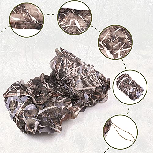 Sposuit Camo Netting - Camouflage Net 10x20 20x20 10x10 5x10 5x20, Military Camo Netting for Hunting Bulk Roll, Camo Tarp Sunshade Net for Party Decorations, Sunshade, Camping Ghillie Netting - color: Dry Grass, size: 10ft x 10ft(3M x 3M)