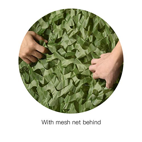HYOUT Camo Netting Camouflage Net Bulk Roll for Hunting Blinds Ghillie Sunshade, Camping, Military Party Decoration - color: Green, size: 10x13ft(3M*4M)