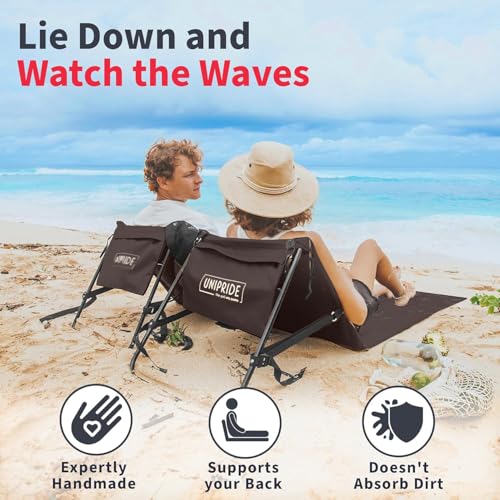 Lightweight Beach Chairs for Adults #2026 - Beach Mat Sand Free Waterproof I Ideal as Lounger for Tanning I Relaxing, Compact & Ultimate Beach Gear (Brown) - color: Brown