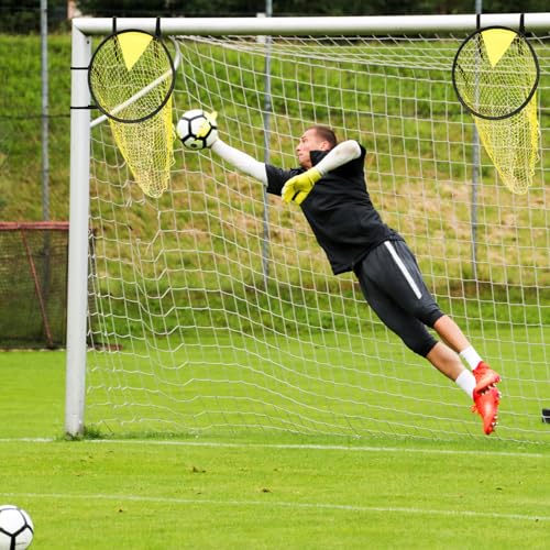 Football Target Net, Easy to Attach and Detach Soccer Goal Net for Goal Training and Accuracy Practice - color: 2 Pcs