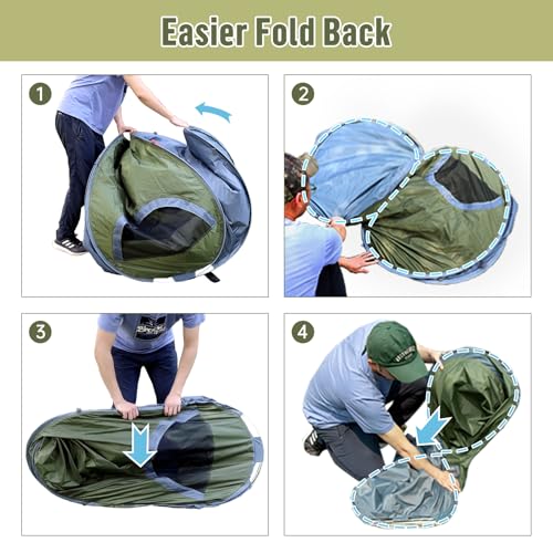 Night Cat Pop-up Camping Tent: 1 Person Tent Waterproof Instant Easy Setup Outdoor Tent
