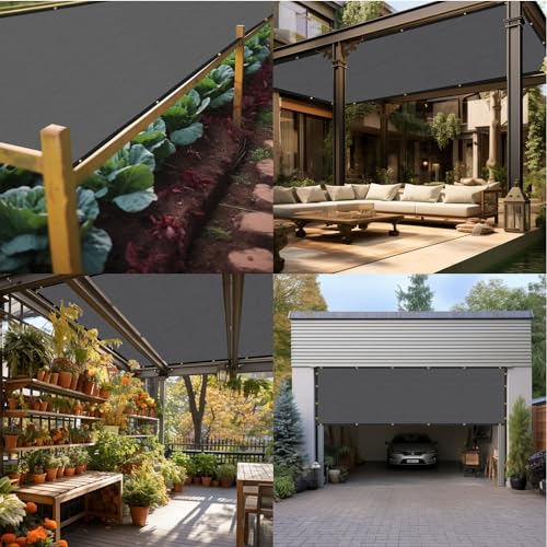 Artpuch Outdoor Pergola Shade Cover 4x6 FT Sun Shade Cloth with Grommets Light Grey Commercial Grade Patio Privacy Screen Shade Canopy (Customized Available) GN04 - color: Light Grey, size: 4' X 6' Customized