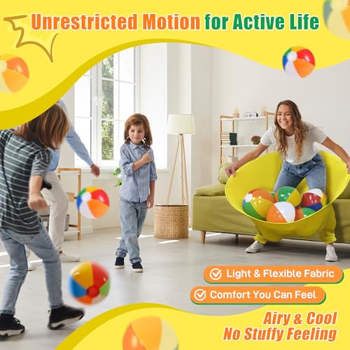 Granny Pants Outdoor Game with 4 Bouncy Balls, Giant Yard Toss Game for Teens & Adults, Hilarious Outdoor Party Relay Game, Team Building Lawn Field Game Set for BBQ, Family Reunion