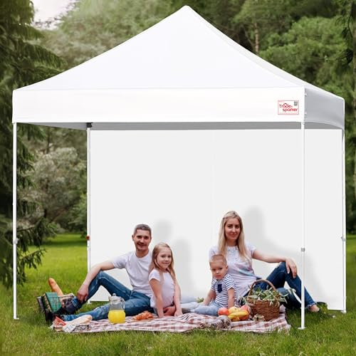 Tradesparker 10x10 Pop Up Canopy Wall with Zipper, 86 inch Height Instant Canopy SunWall Tent Sidewalls for 10x10 Pop Up Tent,1 Pack Sidewall Only,NavyBlue - color: Navyblue, size: 10FT*1