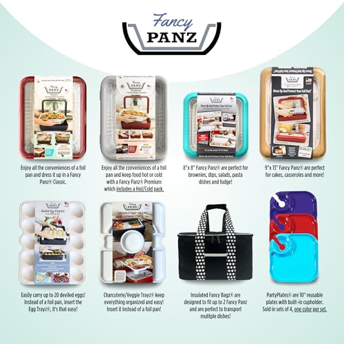 Fancy Panz - Black Insulated Casserole Carrier Bag - Insulated Thermal Bags for Hot & Cold Food Holds 2 Standard Size Fancy Panz - 2 Pockets - Food Container - Hosting Essentials - color: Black