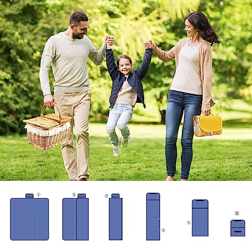 Sand Free Beach Blanket Waterproof Sandproof Beach Mat Lightweight Water Proof Outdoor Blankets Extra Large Picnic Blanket for Travel, Grass, Beach, Hiking, Camping, Concert, Festival - color: Yellow, size: 60"x80"