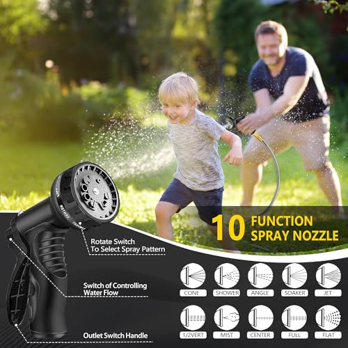 50 ft Stainless Steel Garden Hose - 2026 New Upgraded Technology Metal Water Hoses with 3/4" Solid Fitting - Lightweight,Ultra Flexible,Durable,Kink-Less Watering Pipes Garden Hoses For Yard, Outdoor - size: 50ft