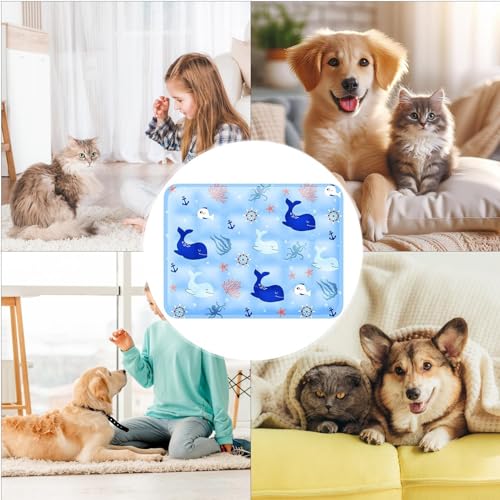 Pet Cooling Mat - 30x40cm, Summer Soft Ice Gel Pad, Pressure-Activated Cold Crate Kennel Bed, Waterproof PVC Comfortable Mat | Heat Relief Cushion for Cats and Dogs, Couch, Sofa, Floor, Cage, Home - size: 30x40cm