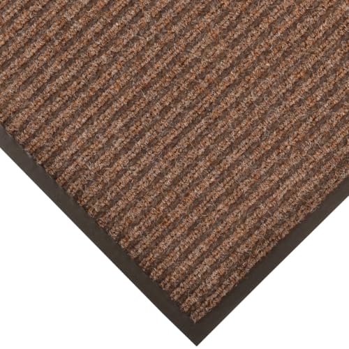 Notrax Heritage Rib™ Commercial Indoor Door Mat Office Rugs – 2' x 3' Brown Front Door Mat with Double Rib 22oz Yarn, Non-Slip Vinyl Backing – Durable Entryway Rug Made in The USA – 117S0023BR - color: Brown, size: 36"L x 24"W x 0.4"Th