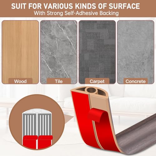 Floor Cord Cover Self Adhesive Cord Hider Floor Extension Cord Covers for Floor Power Cord Protector Cable Management Prevent Cable Trips Cable Cavity 0.32" W x 0.32" H (Brown Walnut Wood, 10Ft) - color: Brown Walnut Wood, size: 0.79" x 10'