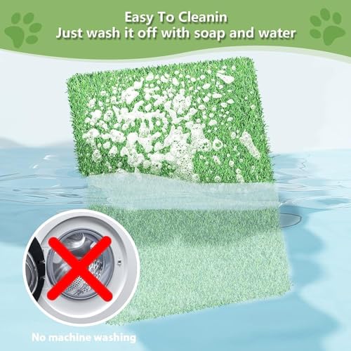 Artificial Grass for Dogs Pee Tray Fake Grass Mat for Professional Puppy Potty Trainer Replacement Dog Grass Pad for Indoor and Outdoor 29.1 x 21.1 Inch (Pack of 1)