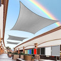 Royal Shade 8' x 12' Gray Rectangle Sun Shade Sail Canopy Outdoor Patio Fabric Shelter Cloth Screen Awning - 95% UV Protection, 200 GSM, Heavy Duty, 5 Years Warranty, We Make Custom Size