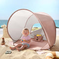 Tiny Land Baby Beach Tent – Pop Up Baby Tent with UV Protection, Portable Baby Beach Essentials, 35.4"x27.6"x31.5" Sun Shelter for Infants, Baby Outdoor Use (Pink) - color: Sunset Blush