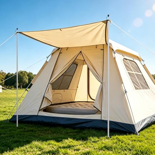 SANLIKE Tent Poles for Tarp, 90 in Tarp Poles Set of 4, Tent Poles Replacement, Telescoping Pole, Canopy Poles, Camping Poles for Rooftop Tents, Trekking Poles for Rain Fly, Camper, Awning - color: 90 In-set of 4