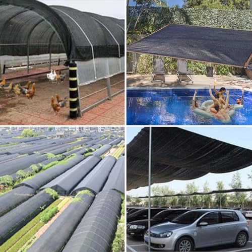 Shade Cloth 90% Sunblock Net for Garden Patio,Shade Sails -for Plants Greenhouse Outdoor Pergola Lawn Swimming Sun Protection Covers for Kennel Chicken Coop Easier to Hang Neting Cover, 3x3 FT - size: 3'x3'