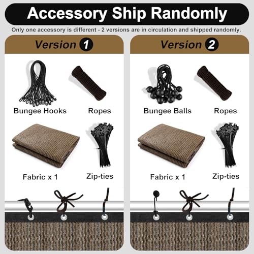 Artpuch 90% Sun Shade Cloth, 3 x 6 FT Pergola Shade Cover Canopy with Grommets, Sun Screen Fabric Tarp for Patio, Outdoor, Garden, Backyard, (Customized Available) Mocha, DZ09 - color: Mocha, size: 0 3' x 0 6'