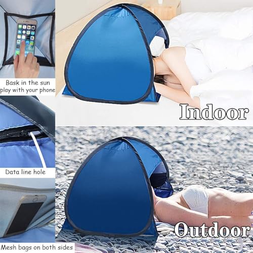Luocute Head Tent for Beach, Pet Shade Canopy, Indoor Outdoor Small Pop Up Sun Shade for Head Face (M Size 0.15kg 70X50x45cm) - style: M Size 0.15kg 70X50x45cm