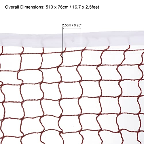 PATIKIL Badminton Net, Badminton Court Netting Replacement for Outdoor Indoor Beach - size: 17x2.5ft