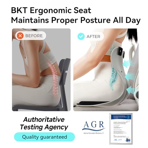 BKT Seat Cushion Chair Ergonomic Office Chair Cushions Lumbar Support for Seat Pillow Ideal for Students Office Workers Nursing Mothers Long Sitting Outdoor Fishing Floor - color: Xl-black