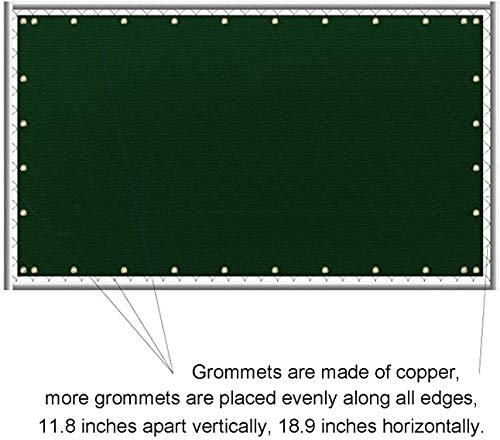 Sunnyglade 5 feet x 50 feet Privacy Screen Fence Heavy Duty Fencing Mesh Shade Net Cover for Wall Garden Yard Backyard (Green, 5 ft X 50 ft) - color: Green, size: 5 Ft X 50 Ft