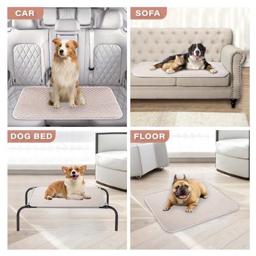 MICROCOSMOS Pet Cooling Mat & Sleeping Pad- Breathable Bubble Surface, EZ Clean. Keep Cooling for Pets, Kids and Adults in Summer.(Brown, 59" x 40") - color: Brown, size: 59" x 40"