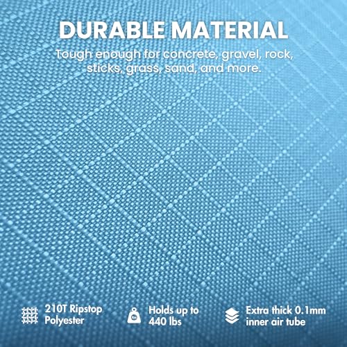 Portable Inflatable Lounger for Beach & Camping – Self-Inflating Air Couch, Beach Sofa, and Outdoor Lounge Chair for Relaxation and Comfort - color: Sky Blue