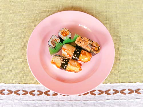 POSATE Plastic Plates Disposable 60 PCS, Heavy Duty 30 Dinner Plates 10.25" and 30 Dessert Plates 7.5" for Party, Pink - color: Pink