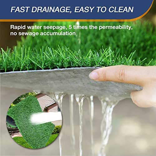 GLOBREEN Artificial Grass Pee Pad for Dogs, 48"x31.5" Pet Friendly Turf Potty Training Puppy, Washable Reusable, High-Drainage, - size: XL: 48" x 31.5"