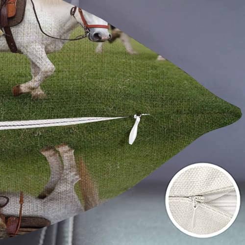 Smooffly Funny Cat Words Waist Lumbar Cotton Linen Throw Pillow case, The Cat Cowboy on a Horse Pillow Cover Farmhouse Decorations Cushion Case for Sofa Couch 12x20 Inches - color: Swn10